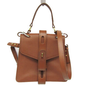 CHLOE Brown Leather Shoulder Bag